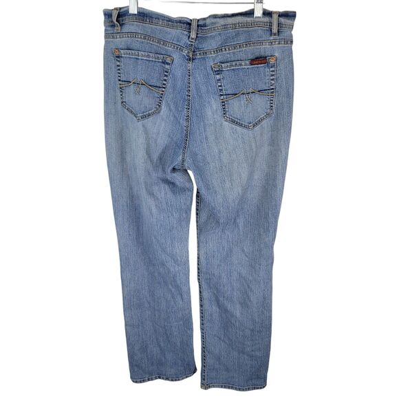 JeanStar Womens Size 14 Blue Solid Elle Jeans - Picture 7 of 10